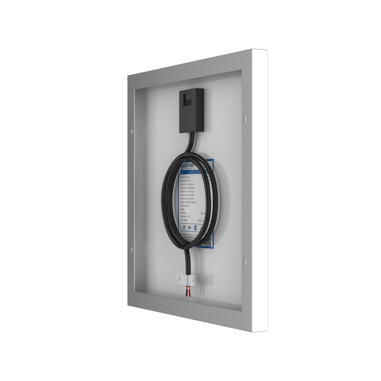 10 Watt 12 Volt Monocrystalline Solar Panel