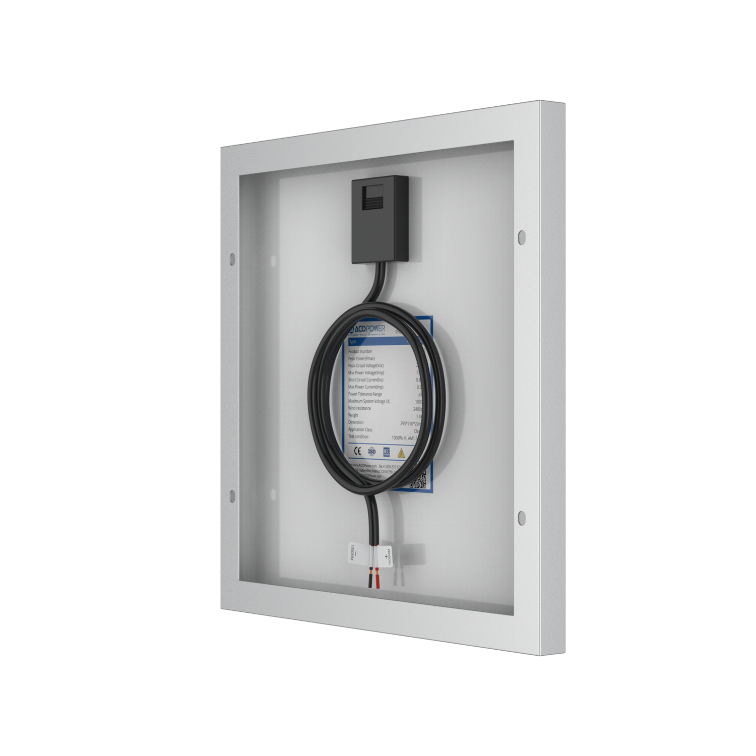 10 Watt 12 Volt Monocrystalline Solar Panel