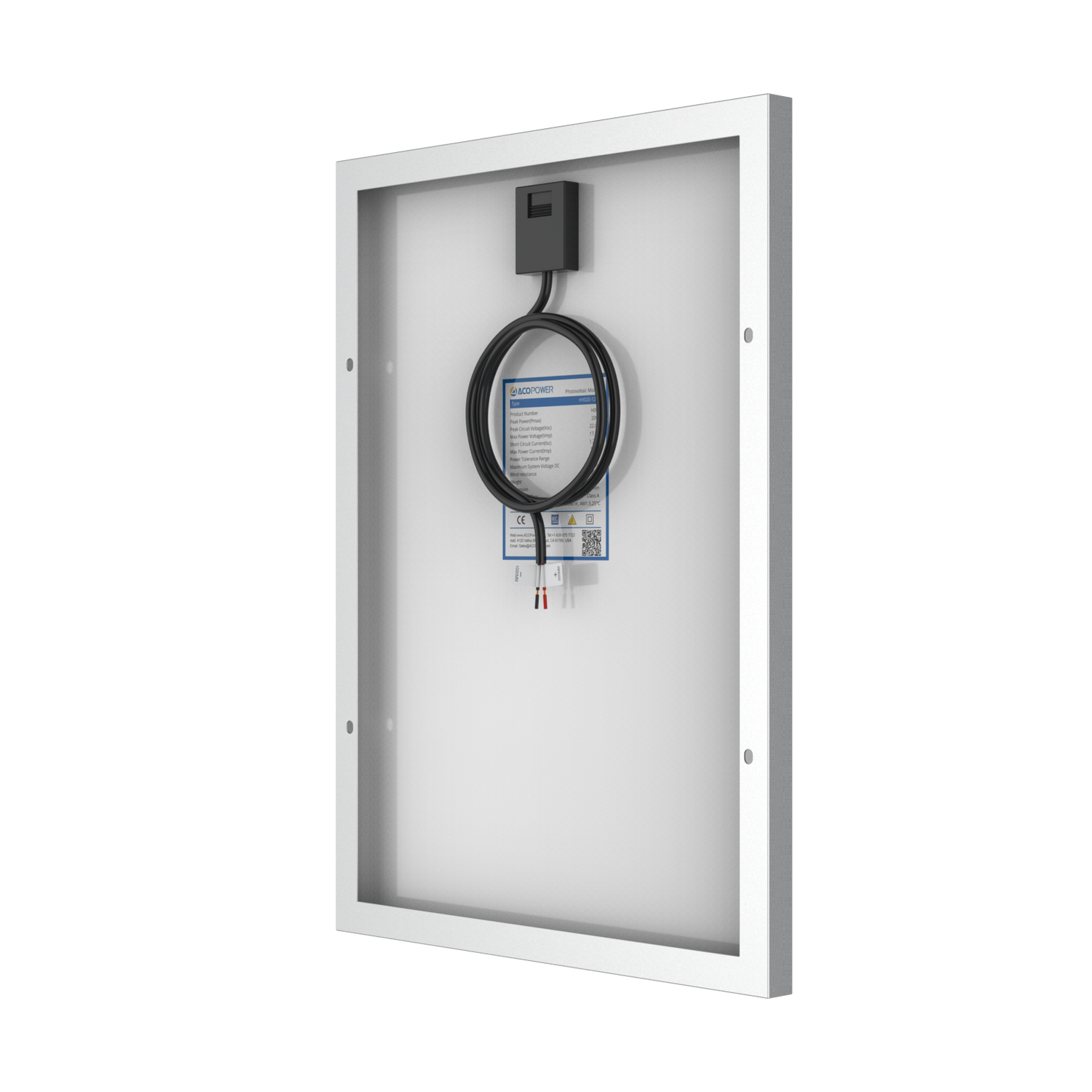 20 Watt 12 Volt Monocrystalline Solar Panel