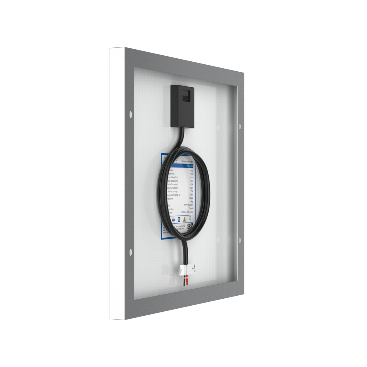 10 Watt 12 Volt Monocrystalline Solar Panel