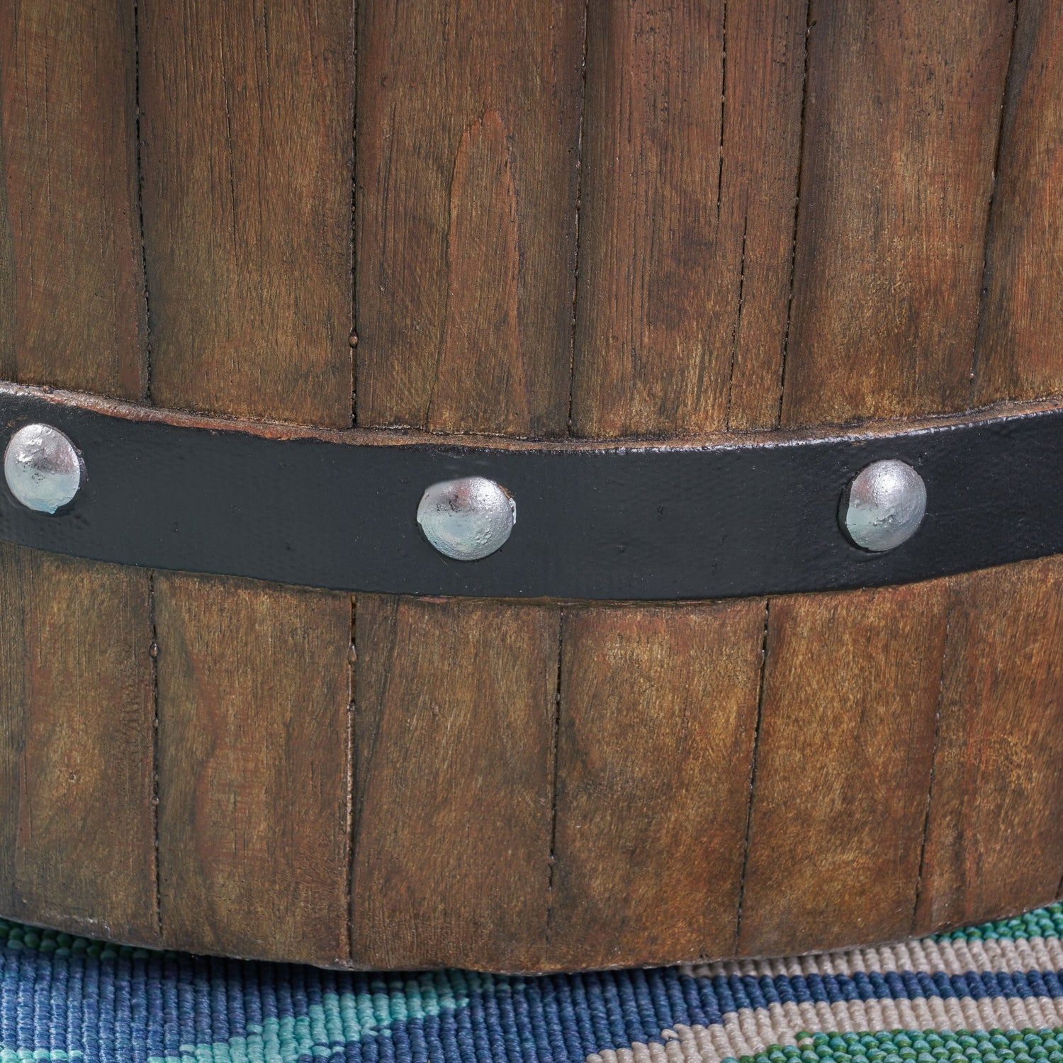 25" Round 40K BTU Liquid Propance Concrete Fire Pit (SAK88764)