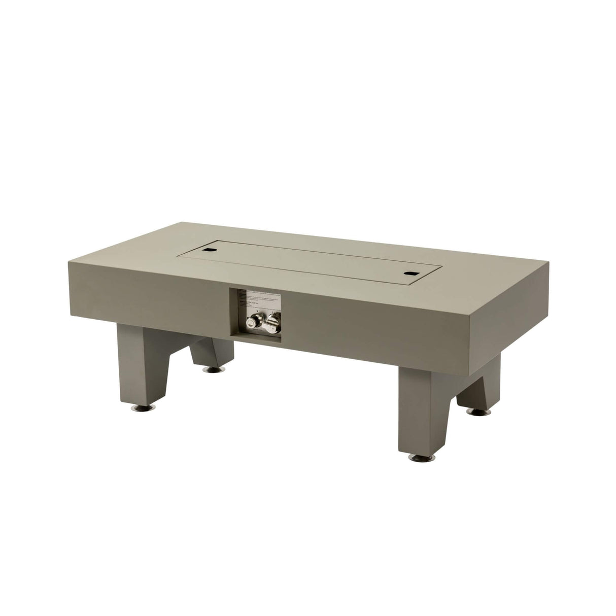 42" 50K BTU Iron Liquid Propane Fire Pit Table With Glass Stones (SAK63845)