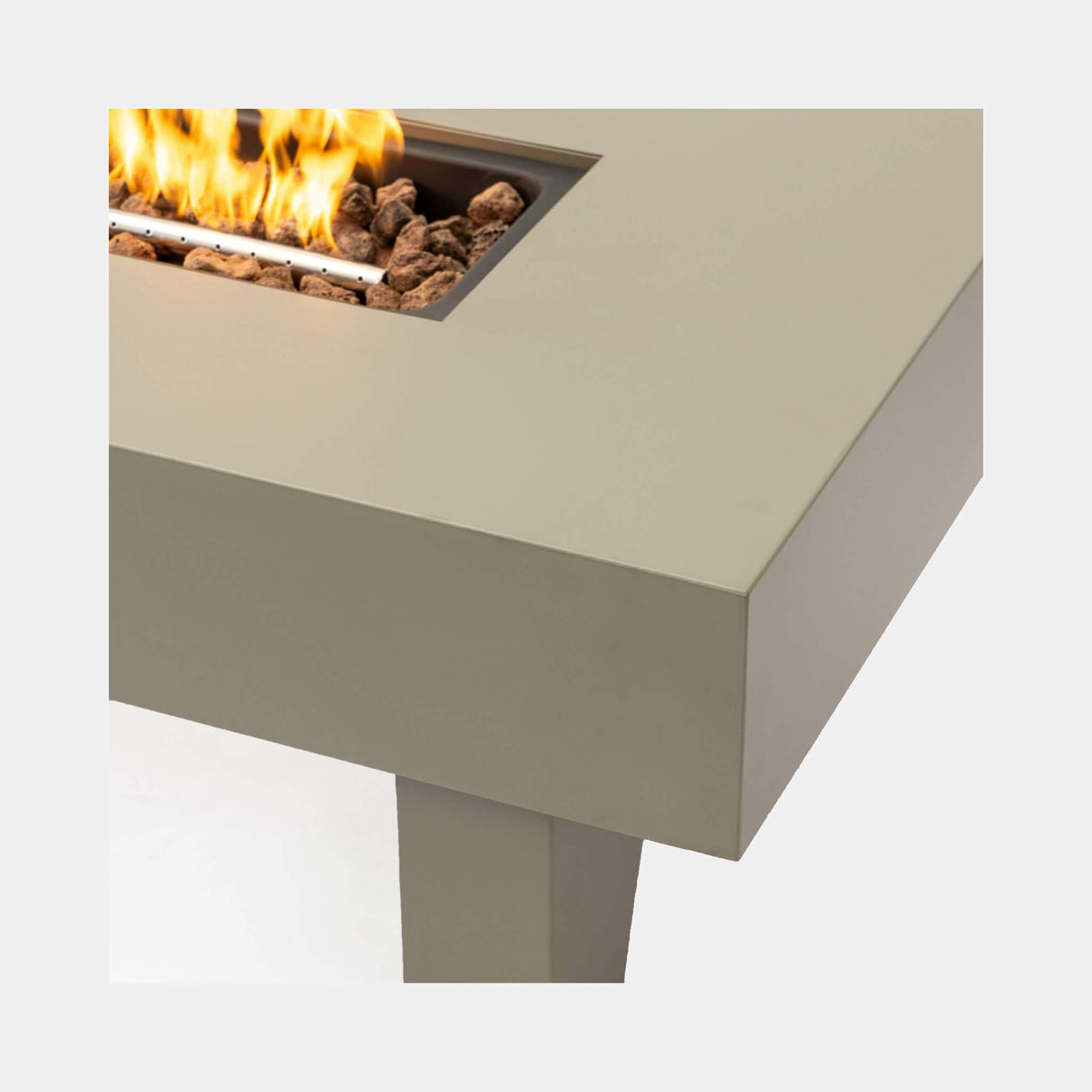 42" 50K BTU Iron Liquid Propane Fire Pit Table With Glass Stones (SAK63845)