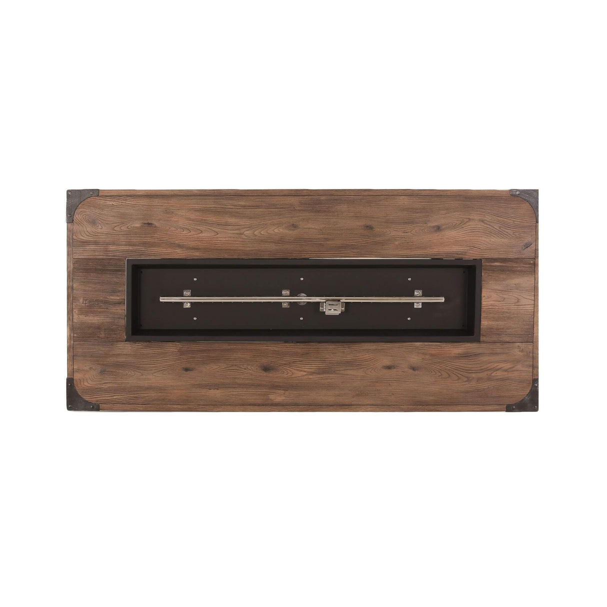 56" Outdoor 50K BTU Wood Pattern Rectangle Gas Burning Fire Pit (SAK43681)