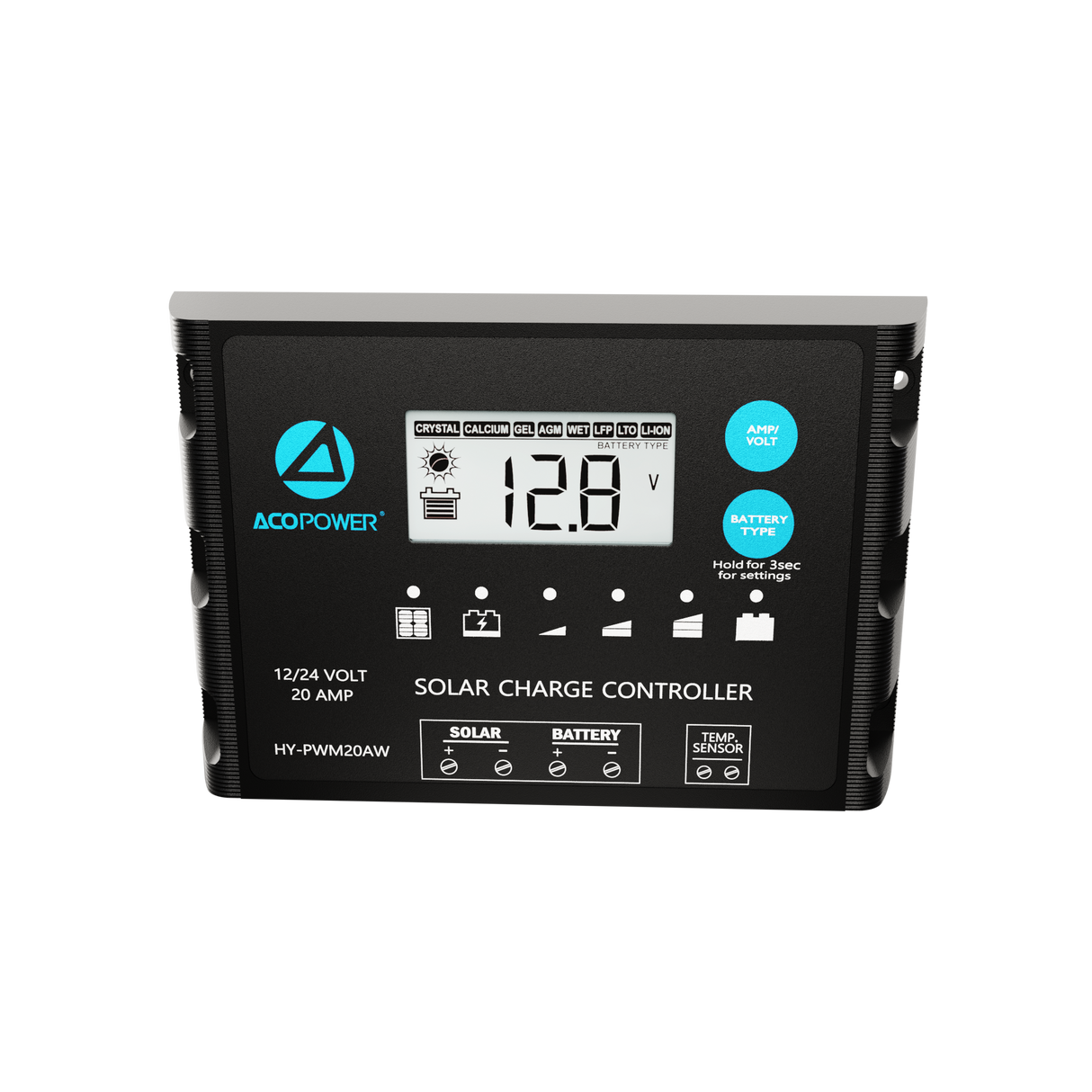 ProteusX 20A PWM Solar Charge Controller