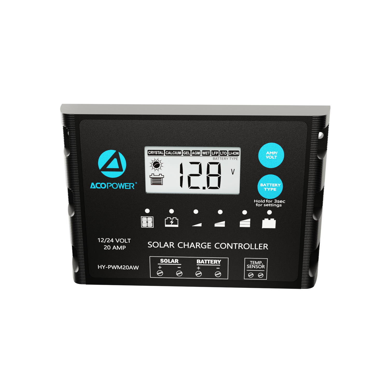 ProteusX 20A PWM Solar Charge Controller