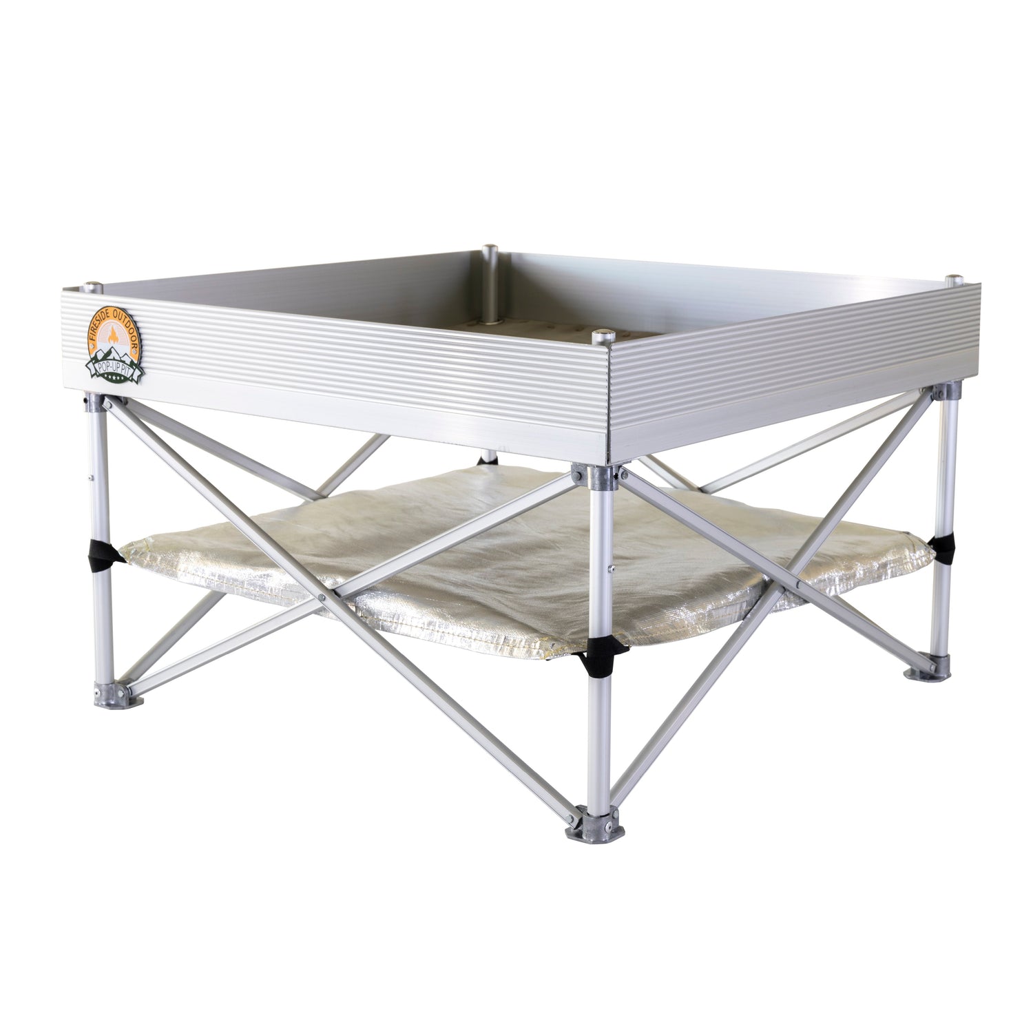 Fireside Outdoor Pop-Up Fire Pit & Heat Shield Bundle