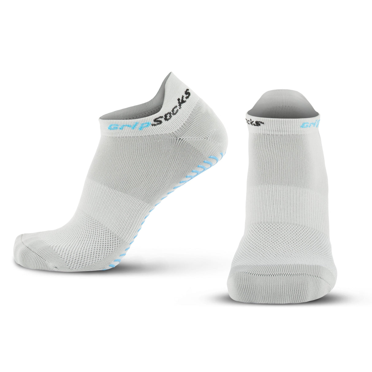 Gray Ankle Grip Socks