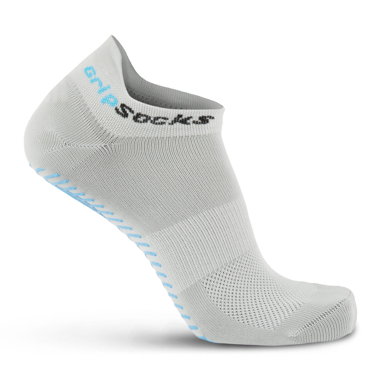 Gray Ankle Grip Socks