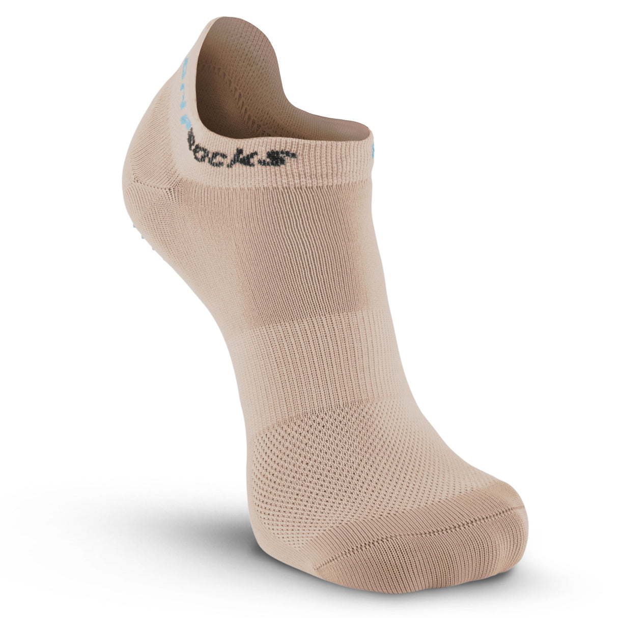 Beige Ankle Grip Socks