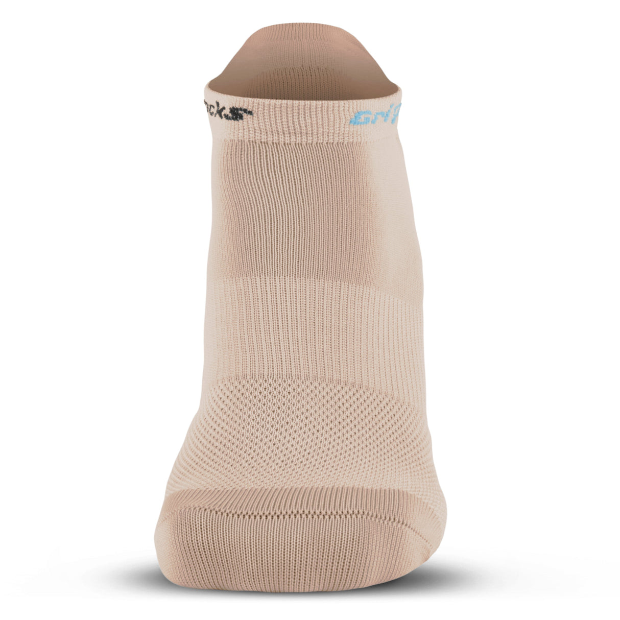 Beige Ankle Grip Socks