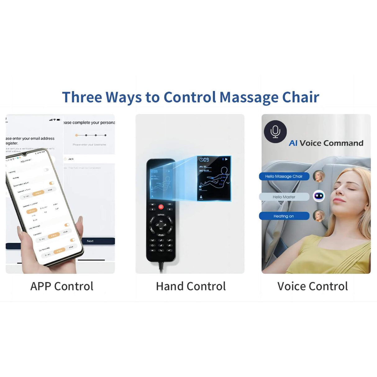 Bosscare Zero Gravity Full Body Massage Chair – 3D Rollers, Heat Therapy, Bluetooth, AI Voice & App Control (Gray)