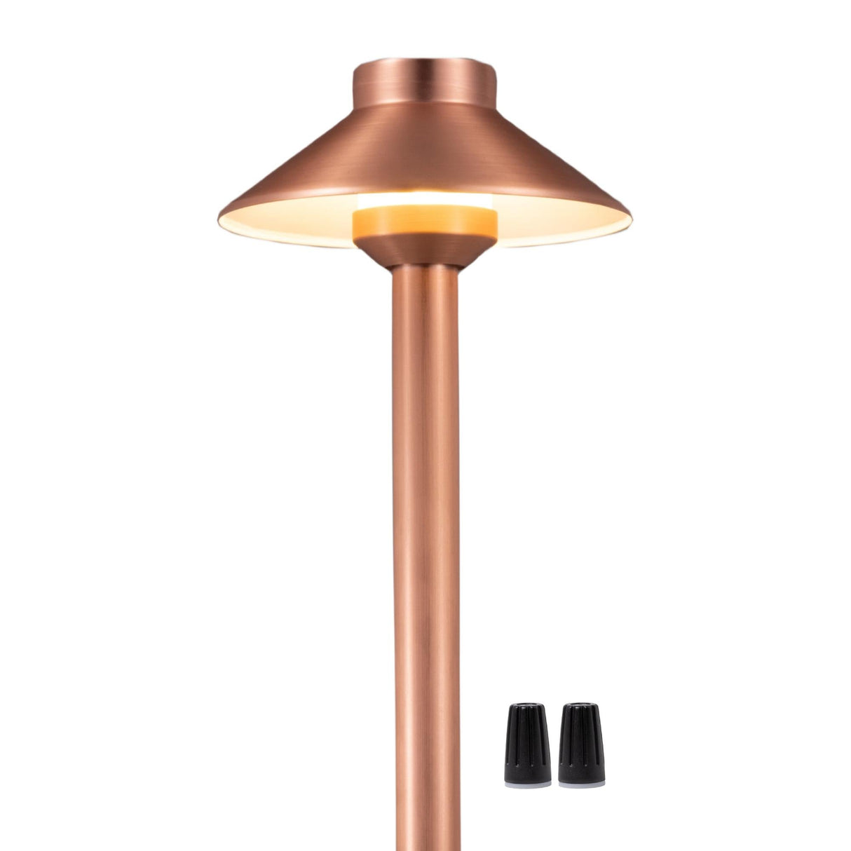 Gardenreet Solid Brass Low Voltage Landscape Pathway Light, LED Outdoor Accent Path and Area Light(Hat 2401)