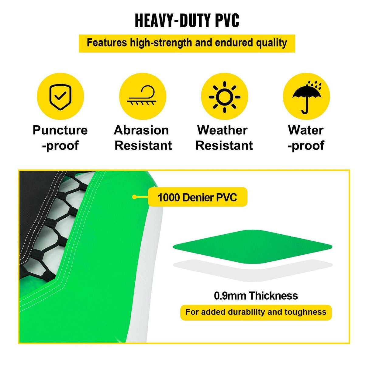 10FT Inflatable Water Trampoline with Ladder