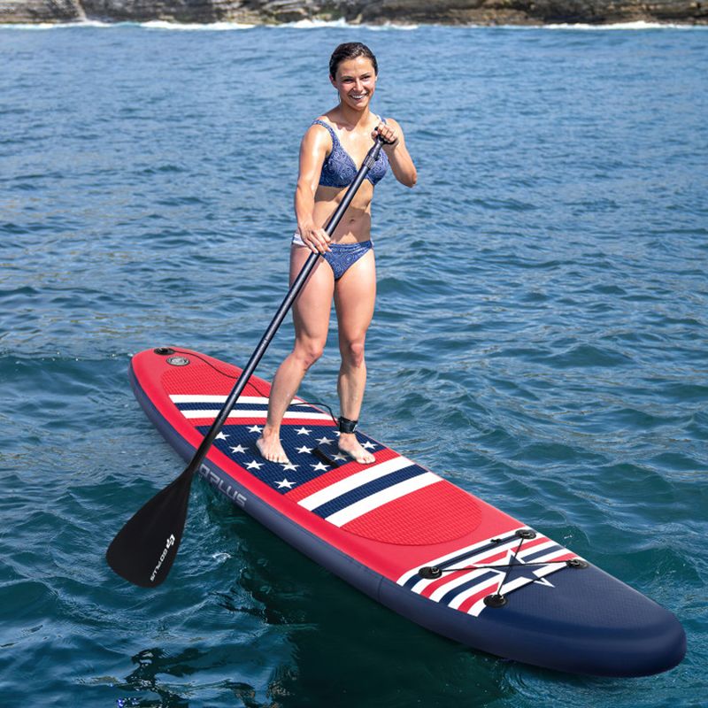 Inflatable Paddle Board with Removable Fin and Backpack