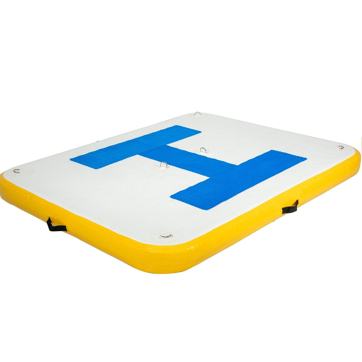 8x5 ft Inflatable Floating Dock Platform with Electric Air Pump