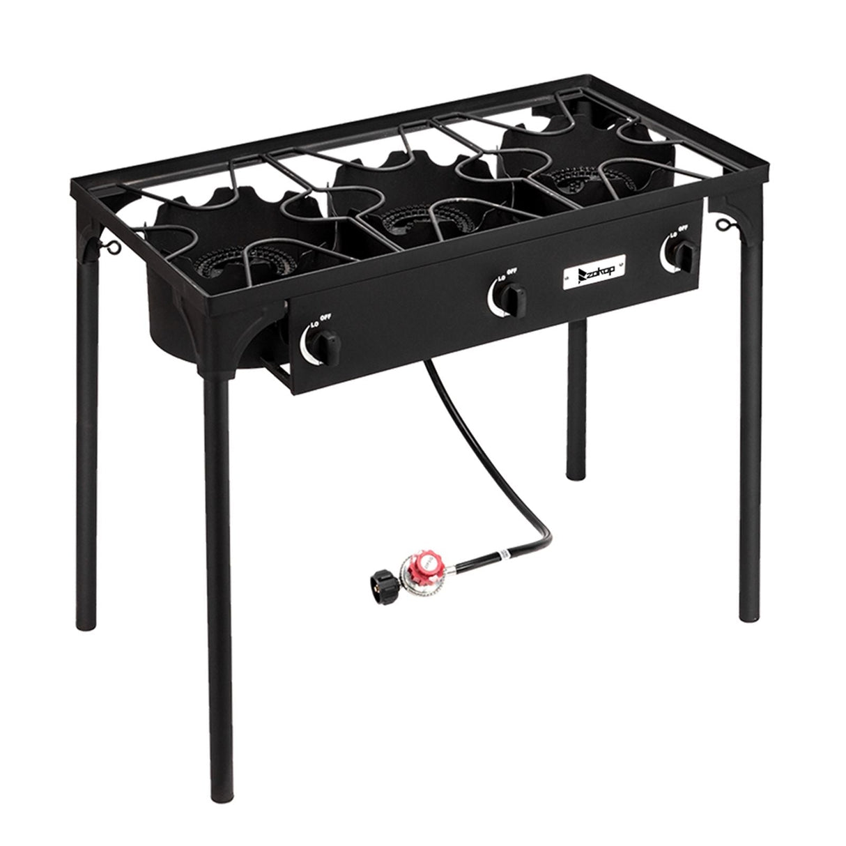 225,000 BTU Outdoor Propane Camp Stove – 3 Burner Cooker