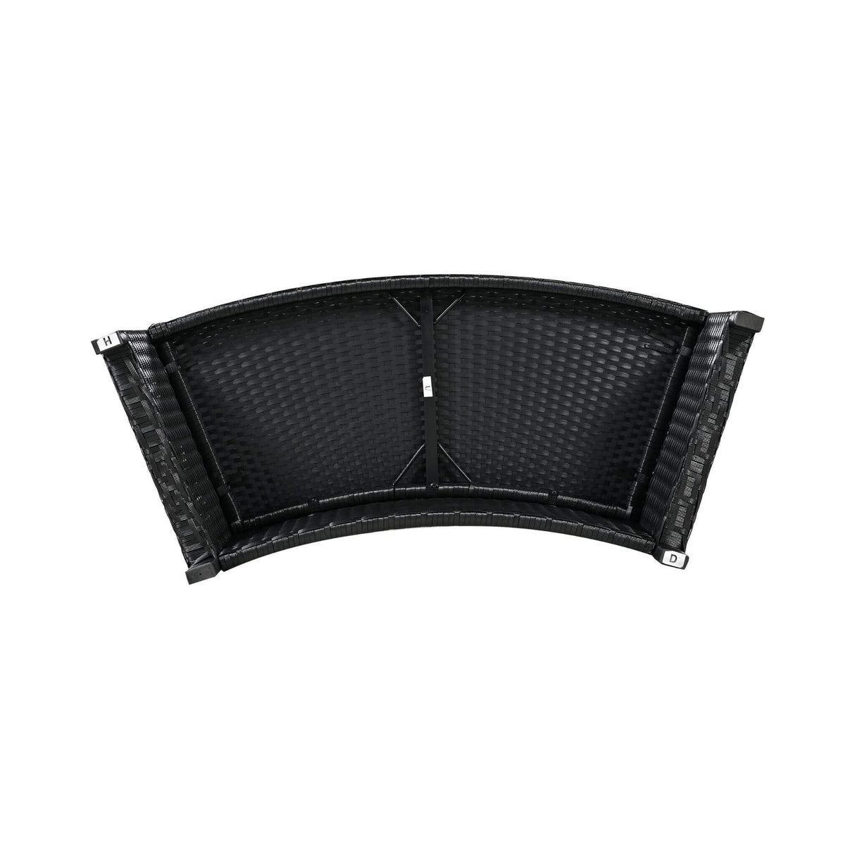 Large Premium Surround Spa Patio Rattan Sofa Set With Storage Compartments And Cushions (SAK75629)