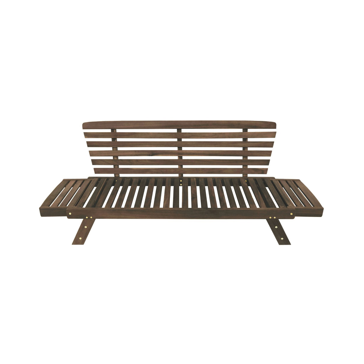 Outdoor Adjustable Wooden Patio Daybed Sofa With Cushions (SAK41345)