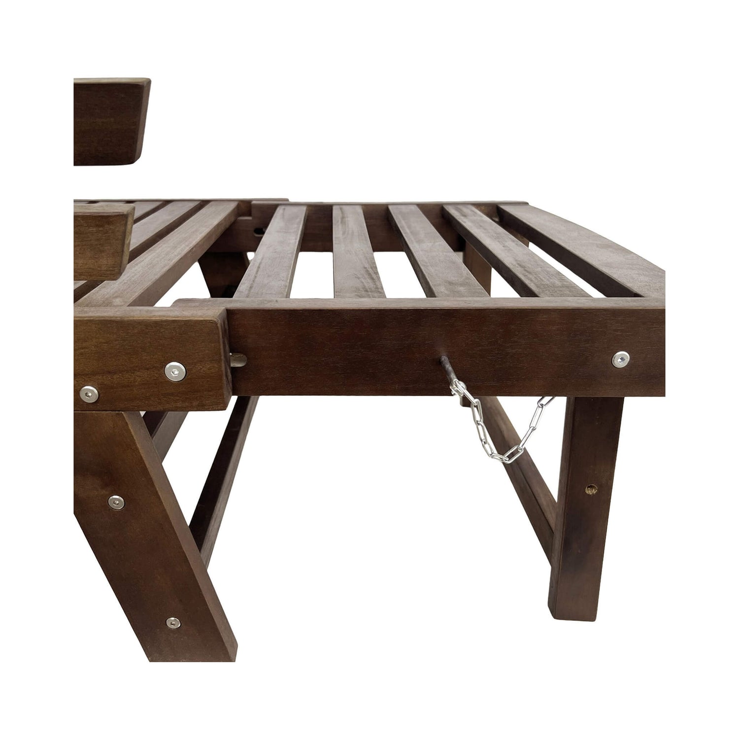 Outdoor Adjustable Wooden Patio Daybed Sofa With Cushions (SAK41345)