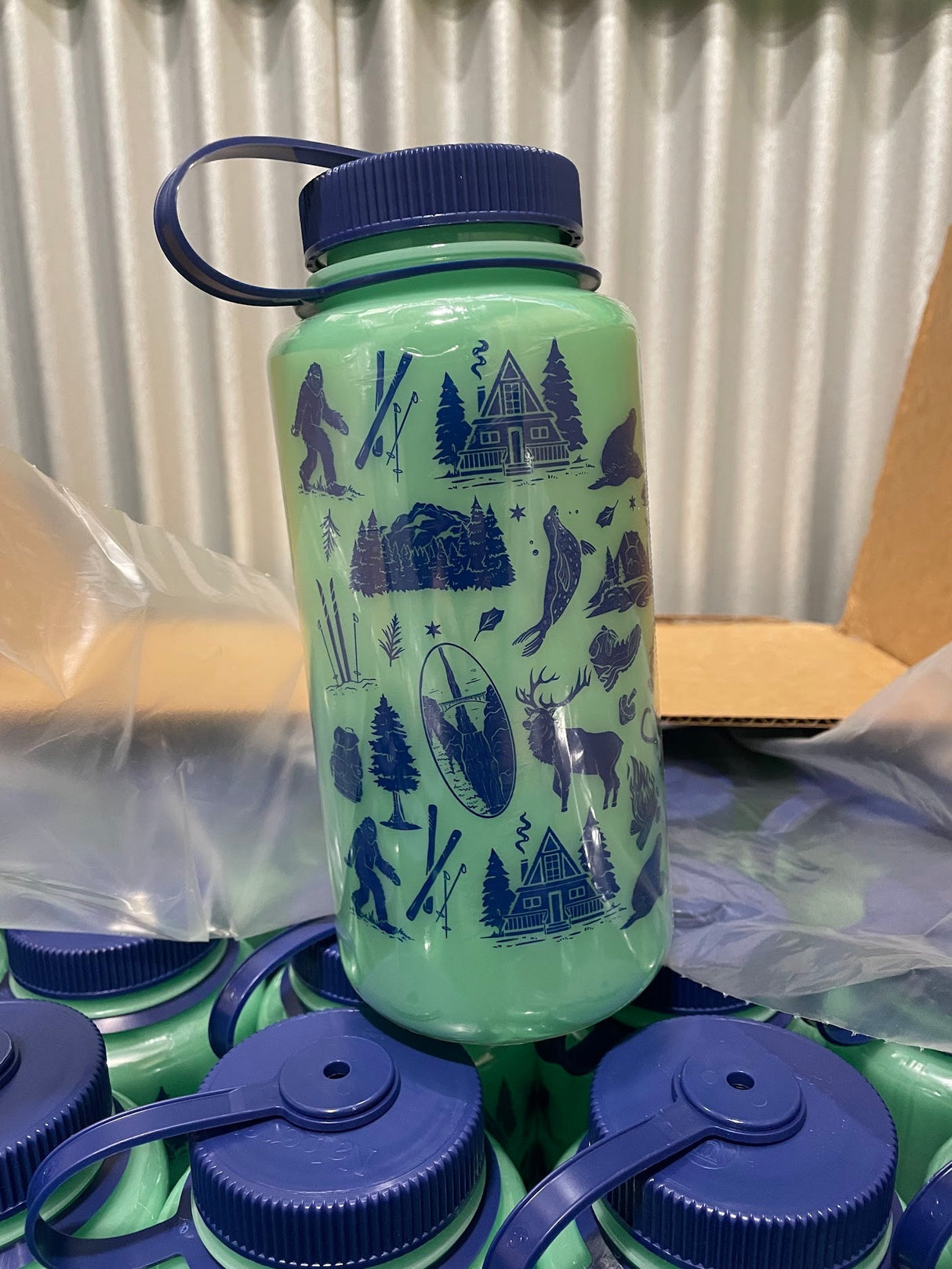 Pacific Northwest Patterns Water Bottle - 32oz