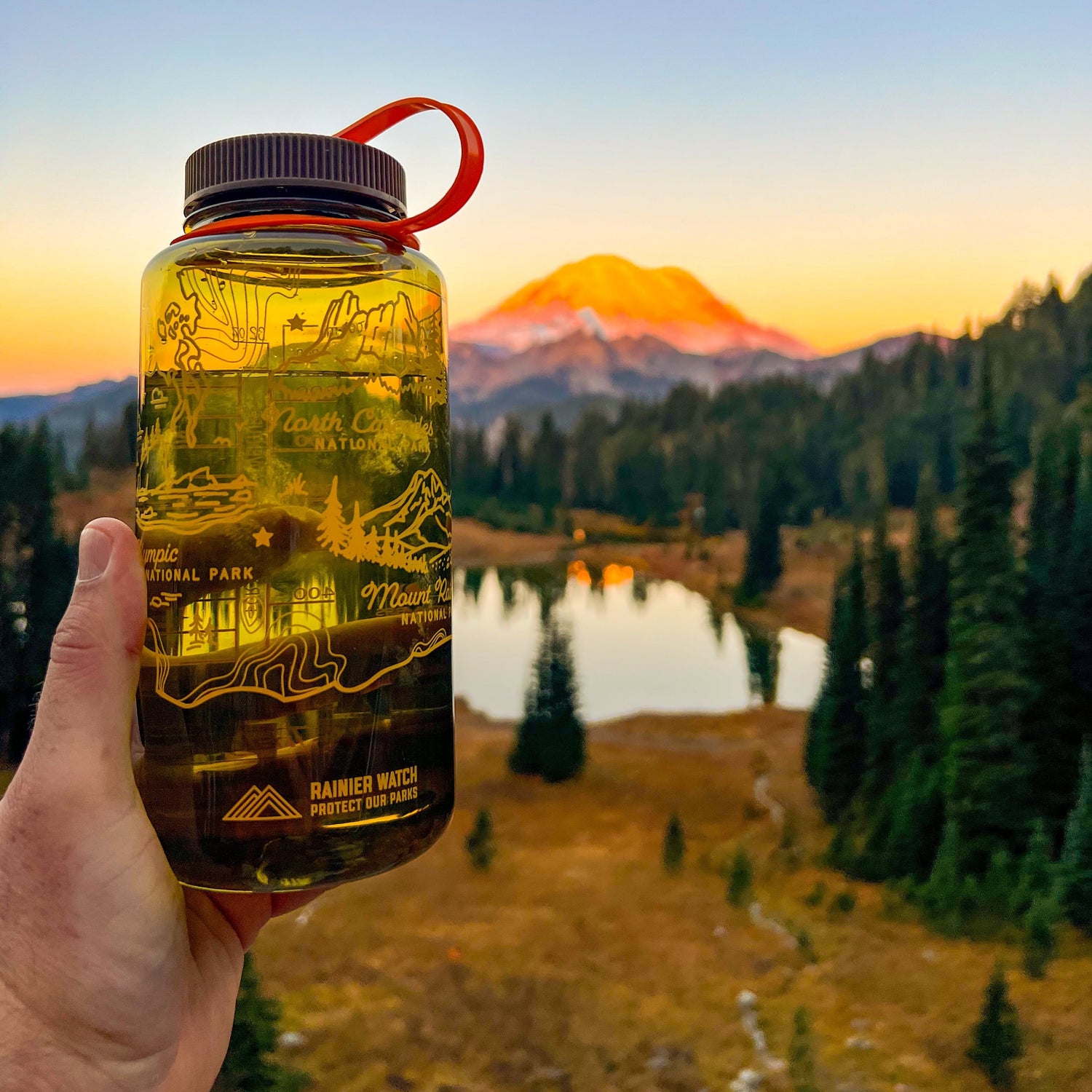 Washington National Parks Water Bottle - 32oz