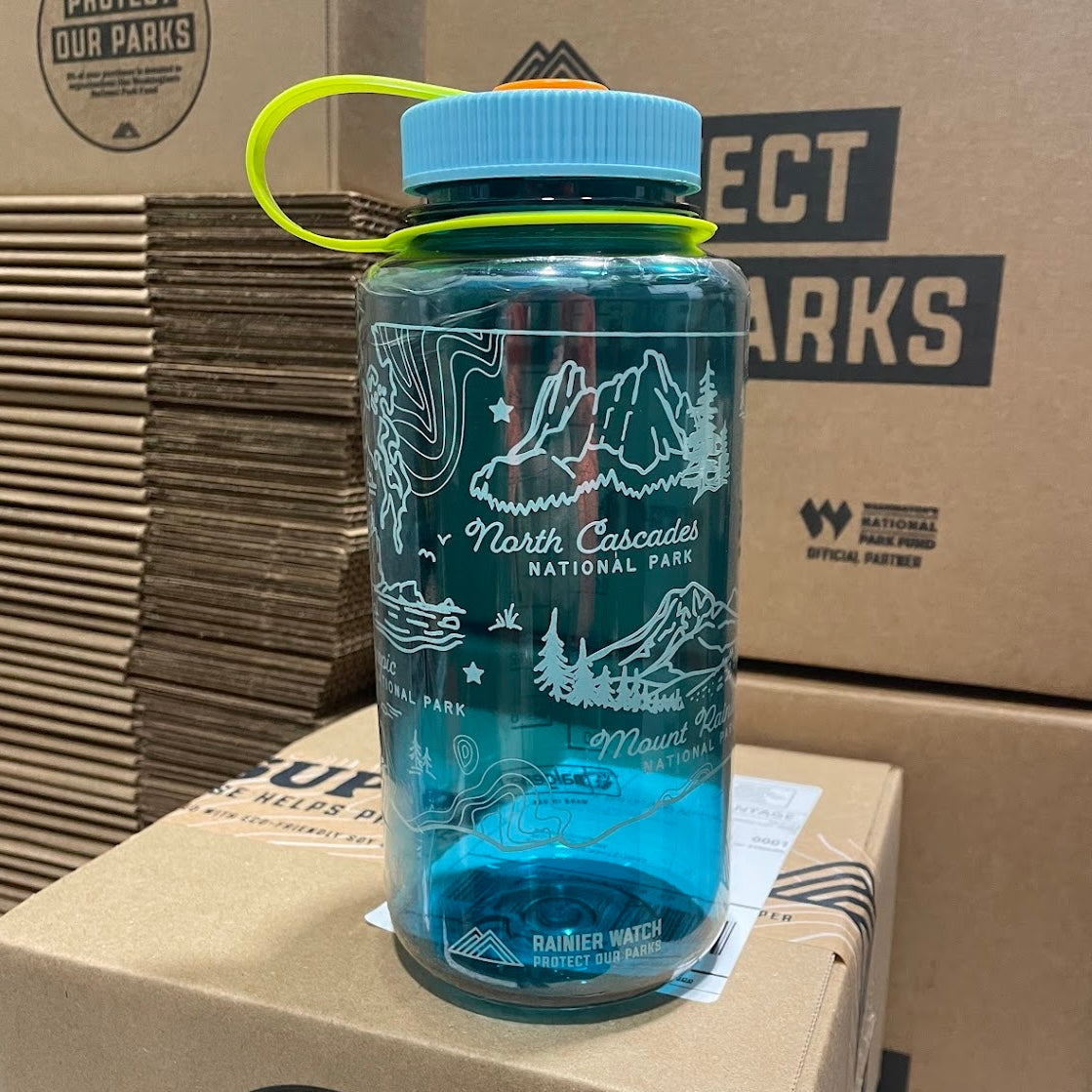 Washington National Parks Water Bottle - 32oz