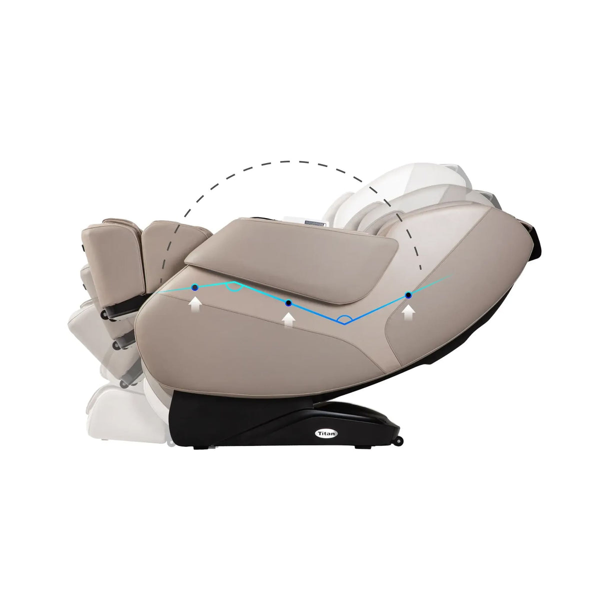 Titan Grande XL 3D Zero Gravity Full Body Massage Chair – Voice Control, Bluetooth Speakers & Space-Saving Design (SAK47031)