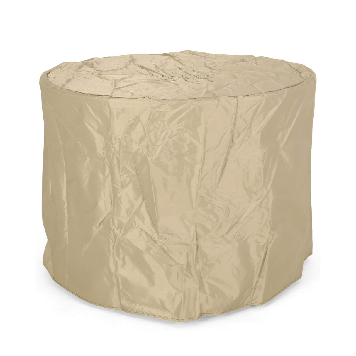 32" Transitional Outdoor Concrete Round Propane Fire Pit Table, Gray (SAK48268)