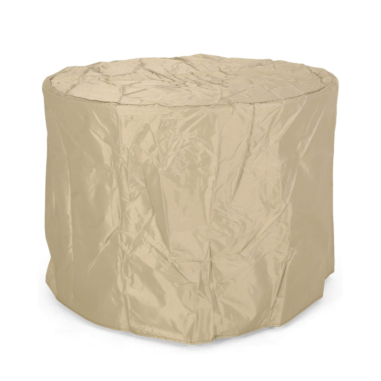 32" Transitional Outdoor Concrete Round Propane Fire Pit Table, Gray (SAK48268)