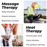 XPRESS Heated Knee Compression Wrap – Targeted Heat & Pressure Therapy for Knee, Calf & Thigh Pain Relief