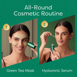 Aesta Green Tea Mask Stick & Hyaluronic Acid Serum Set – Deep Clean Pore Detox & Anti-Aging Hydration for All Skin Types – Vegan, Natural & Mess-Free