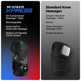 XPRESS Heated Knee Compression Wrap – Targeted Heat & Pressure Therapy for Knee, Calf & Thigh Pain Relief