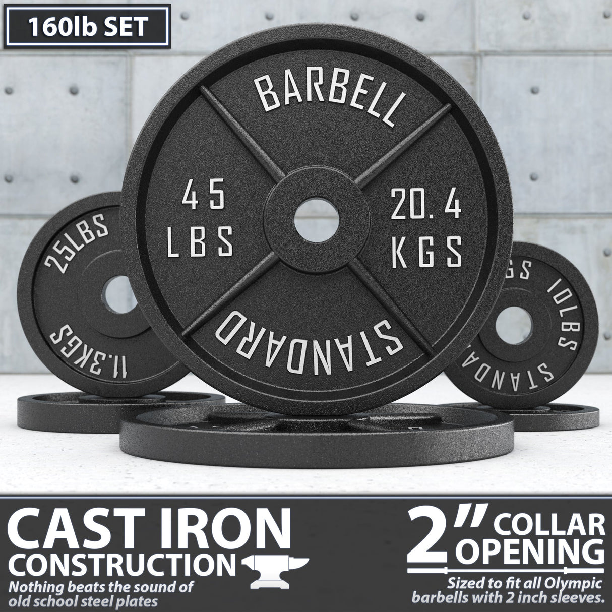 Synergee Standard Metal Weight Plates