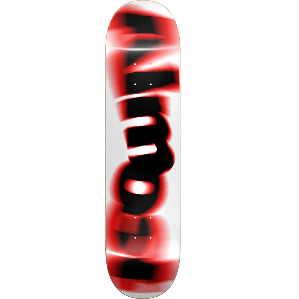 Almost Spin Blur Hybrid Skateboard Deck - 7.37″ White/Red