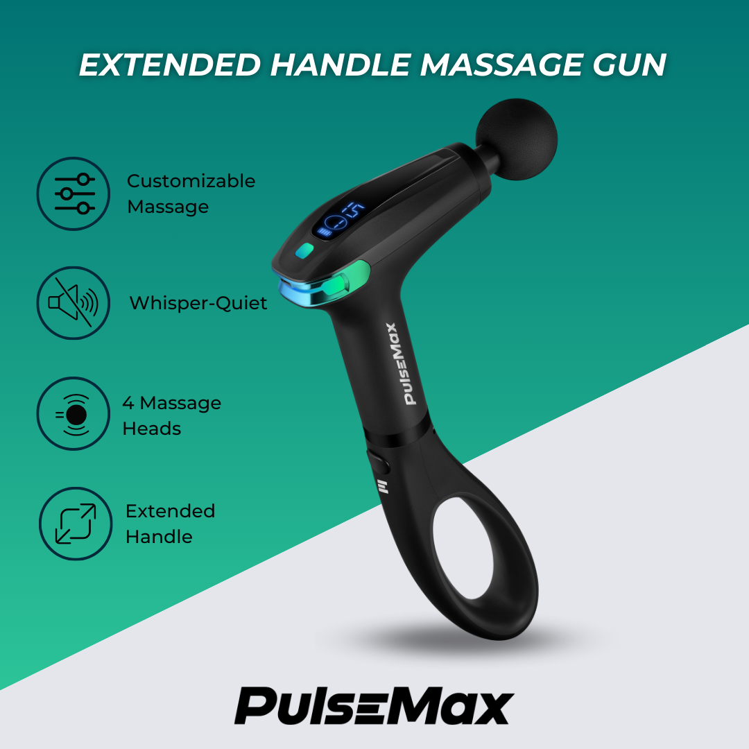 PulseMax Portable Deep Tissue Massage Gun – Handheld Percussion Massager for Muscle Recovery, Pain Relief & Circulation