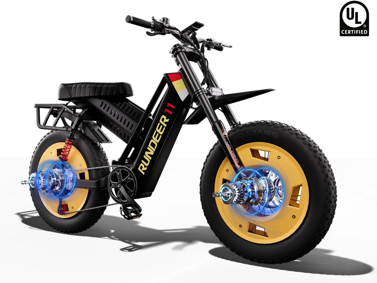 Rundeer Attack 11 Moped Style Electric Bike