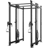 Synergee 2300 Series Power Cage with Synchronized Cable Crossovers – Dual 80lb Stacks, Adjustable Pulleys, and Multi-Grip Pull-Up Bars