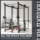 Synergee 2300 Series Power Cage with Synchronized Cable Crossovers – Dual 80lb Stacks, Adjustable Pulleys, and Multi-Grip Pull-Up Bars