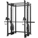 Synergee 2300 Series Power Cage with Smith Machine & Dual 80 lb Cable Crossovers – Full Body Workout Station for Home & Commercial Gyms