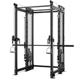 Synergee 2300 Series Power Cage with Smith Machine & Dual 80 lb Cable Crossovers – Full Body Workout Station for Home & Commercial Gyms
