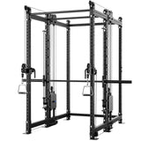 Synergee 2300 Series Power Cage with Smith Machine & Dual 80 lb Cable Crossovers – Full Body Workout Station for Home & Commercial Gyms