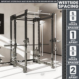 Synergee 2300 Series Power Cage with Smith Machine & Dual 80 lb Cable Crossovers – Full Body Workout Station for Home & Commercial Gyms