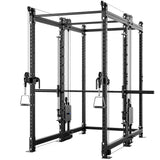 Synergee 2300 Series Power Cage with Smith Machine & Dual 80 lb Cable Crossovers – Full Body Workout Station for Home & Commercial Gyms