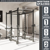 Synergee 2300 Series Power Cage with Smith Machine & Dual 80 lb Cable Crossovers – Full Body Workout Station for Home & Commercial Gyms