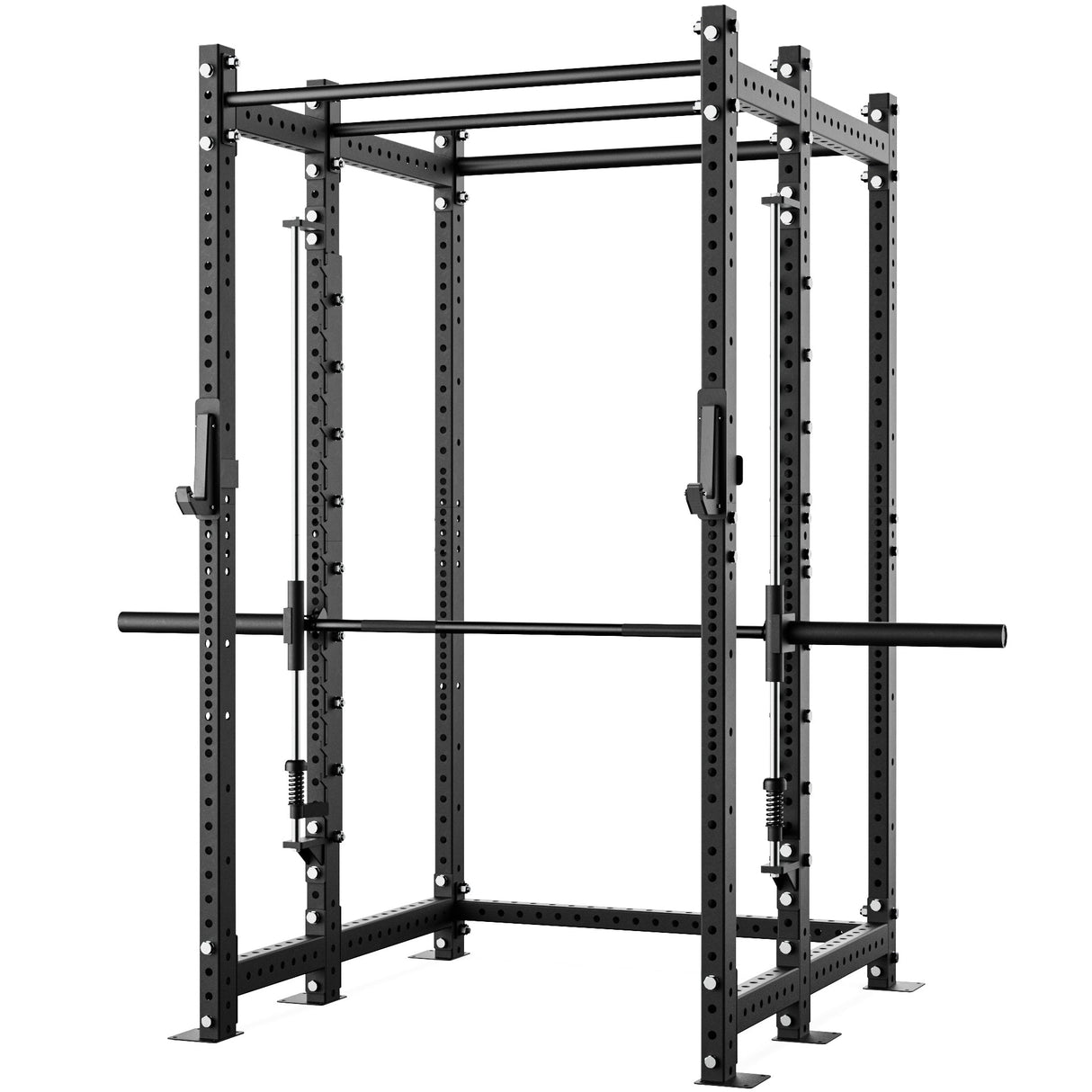 Synergee 2300 Series Power Cage with Smith Machine – Heavy-Duty Home Gym Rack with Multi-Grip Pull-Up Bars & Safety J-Cups