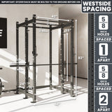 Synergee 2300 Series Power Cage with Smith Machine – Heavy-Duty Home Gym Rack with Multi-Grip Pull-Up Bars & Safety J-Cups