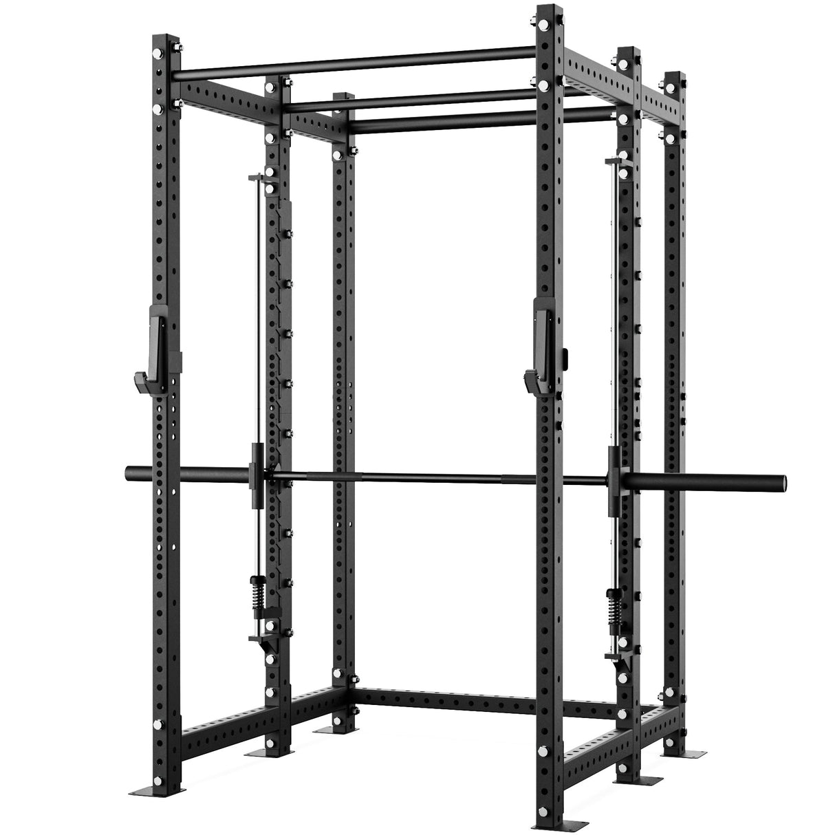 Synergee 2300 Series Power Cage with Smith Machine – Heavy-Duty Home Gym Rack with Multi-Grip Pull-Up Bars & Safety J-Cups
