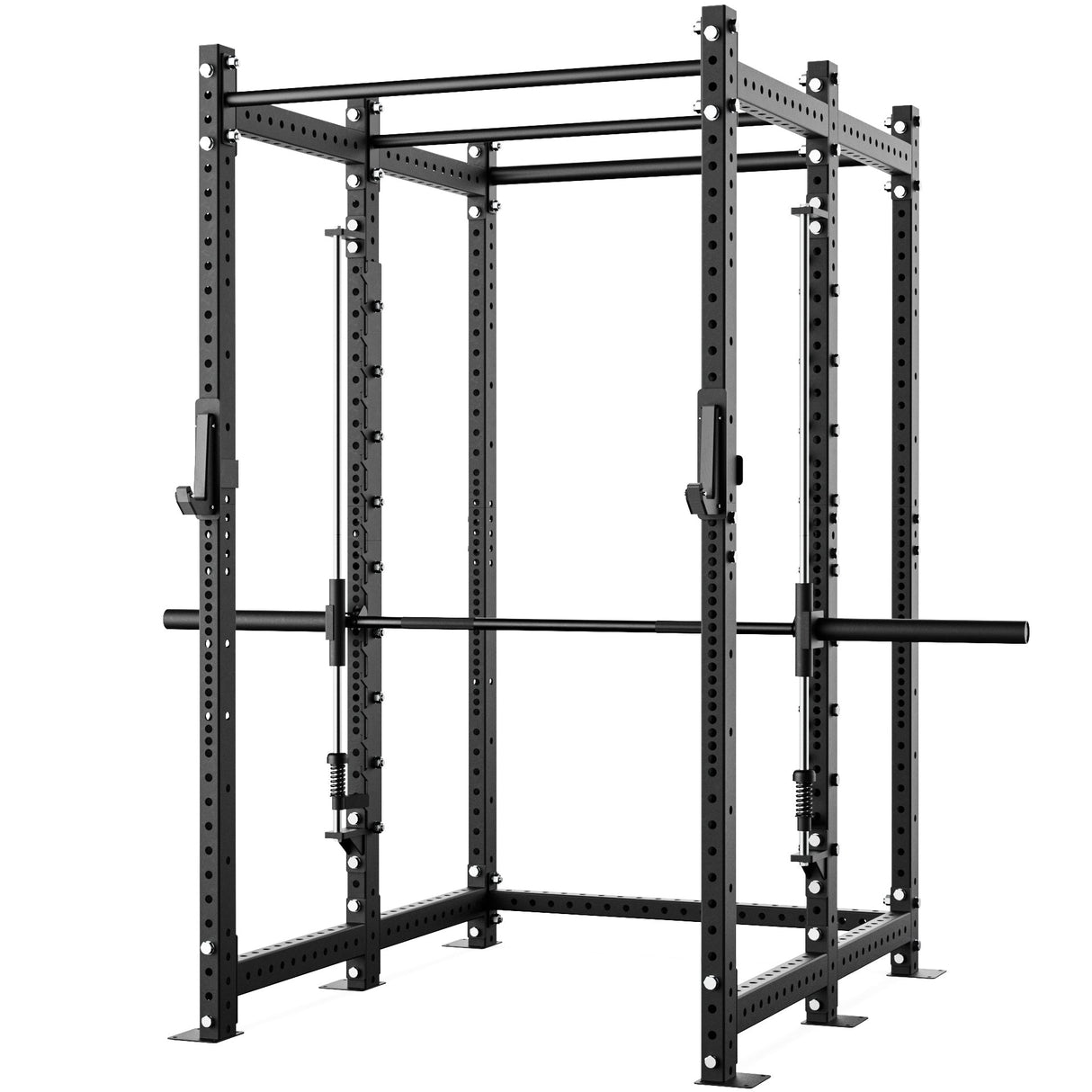 Synergee 2300 Series Power Cage with Smith Machine – Heavy-Duty Home Gym Rack with Multi-Grip Pull-Up Bars & Safety J-Cups