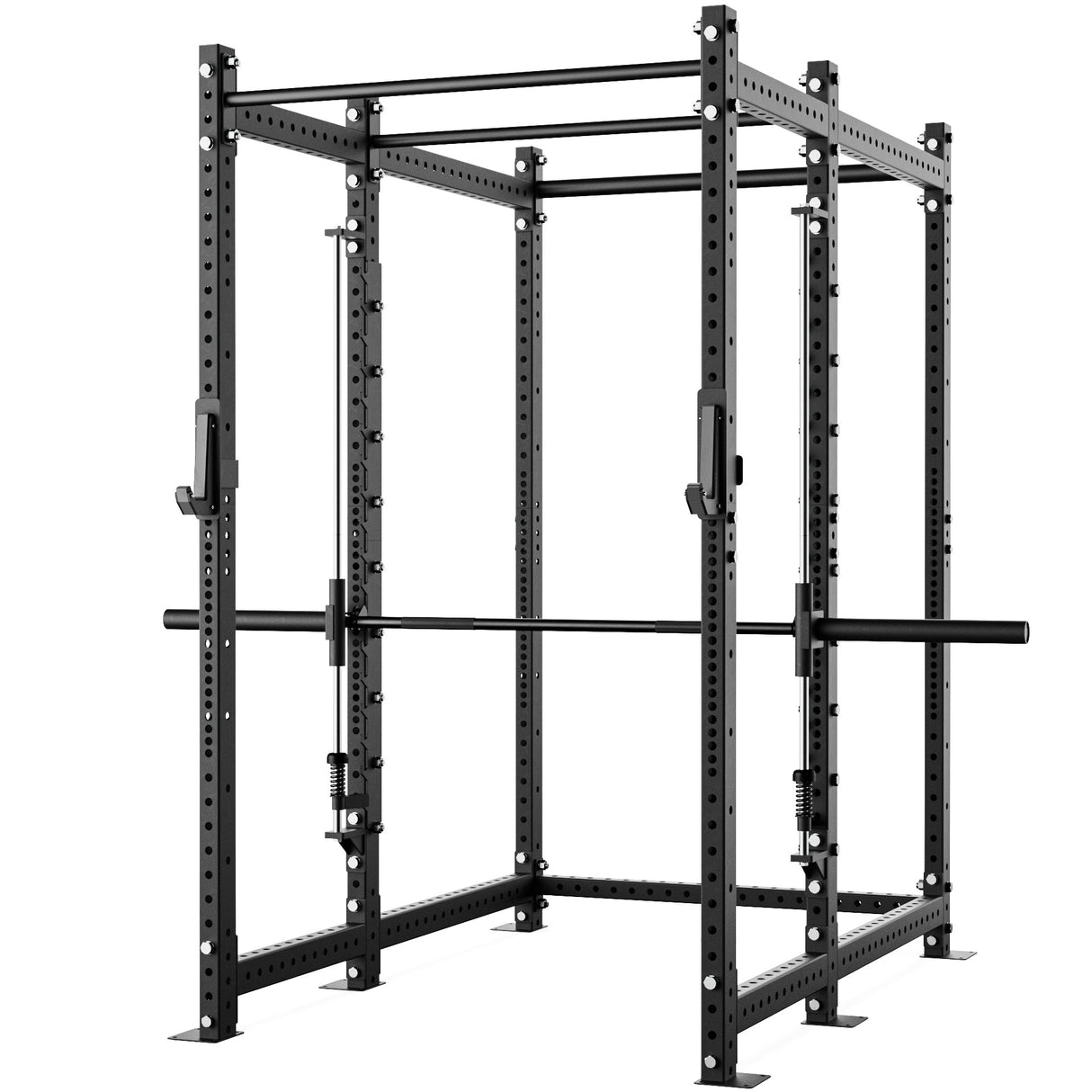 Synergee 2300 Series Power Cage with Smith Machine – Heavy-Duty Home Gym Rack with Multi-Grip Pull-Up Bars & Safety J-Cups